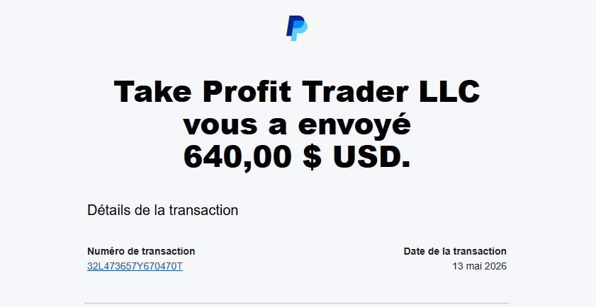 Résultat d'un élève de la formation AKTrading